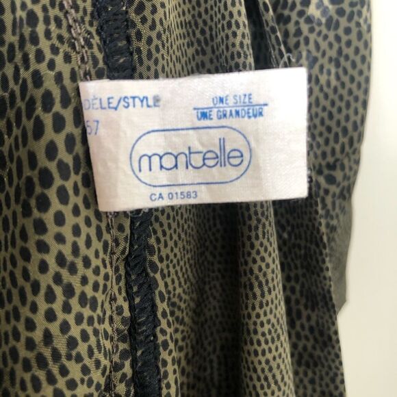 VINTAGE “Montelle” Green Snake Print Kimono - Picture 4 of 4